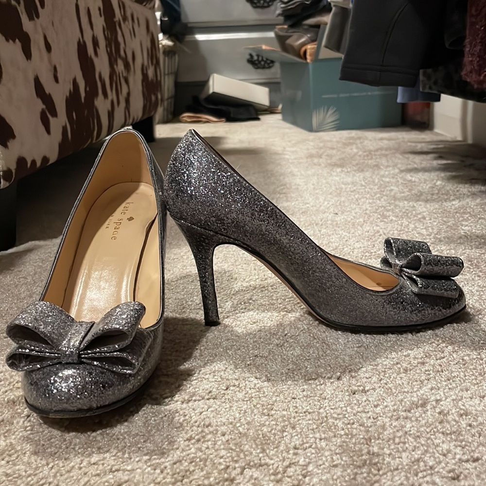 kate spade sparkle heels